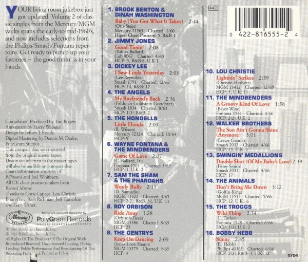 Compilação de CD "45's On CD Volume II ('60-'66)" – photo 2
